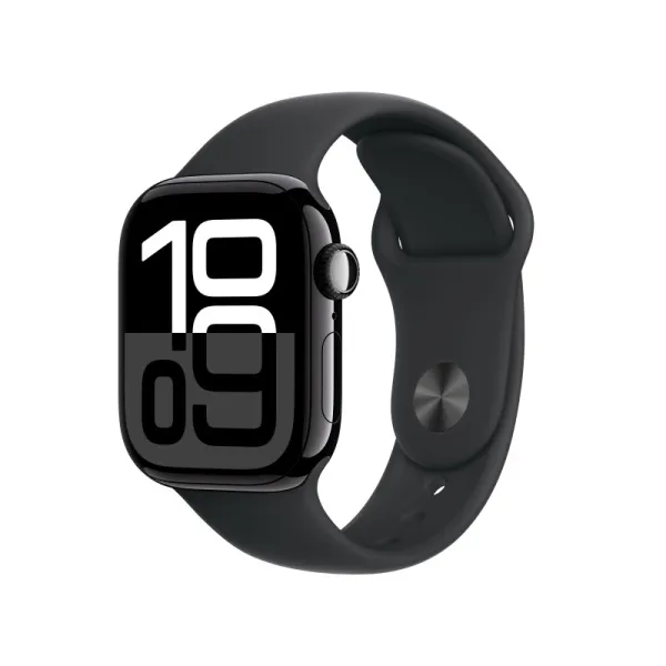 Apple Watch Series 10 GPS + Cellular 42mm Caja Aluminio Negro Azabache con Correa Deportiva Negra M 