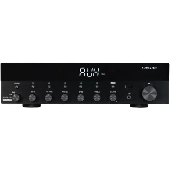Fonestar AS-6060 Amplificador Estéreo Hi-Fi 60+60W RMS Bluetooth/USB/FM