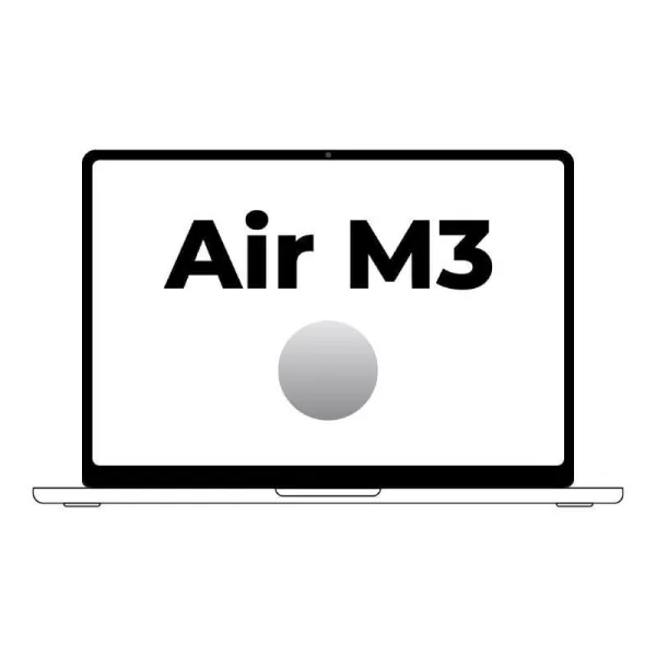 Apple Macbook Air 13.6' (2024) M3 CPU x8/GPU x10 24GB 512GB SSD Plata