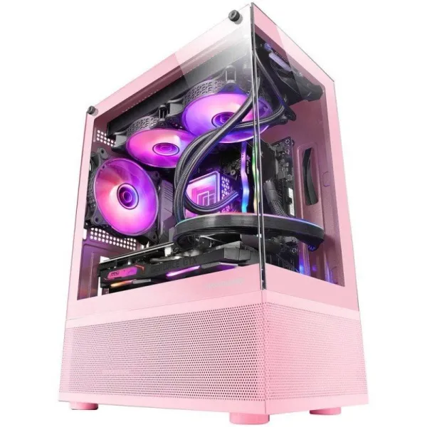 Torre PC Mars Gaming MC-SE Torre Micro-ATX Cristal Templado USB 3.0 Rosa