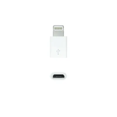 Nanocable Adaptador Lightning a Micro USB Blanco
