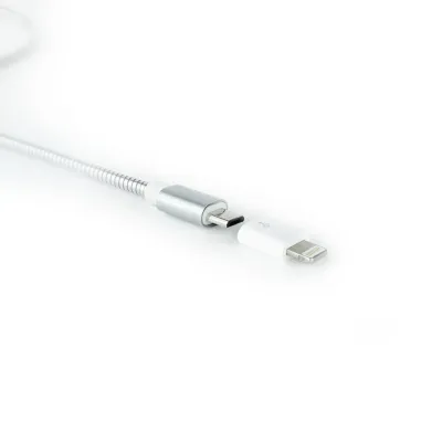 Nanocable Adaptador Lightning a Micro USB Blanco