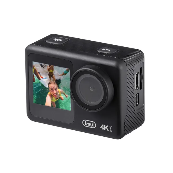 Trevi GO 2550 4K Cámara de Acción Deportiva 4k Wifi con Carcasa Subacuática 30m