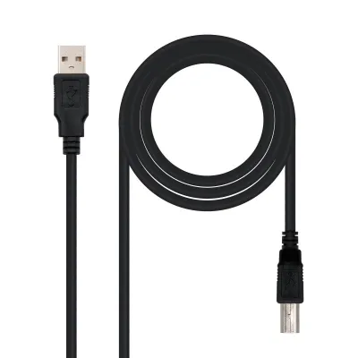 Nanocable Cable Impresora USB 2.0 Tipo A/B Macho/Macho 1m Negro