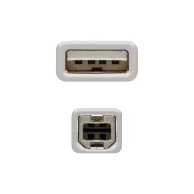 Nanocable Cable Impresora USB 2.0 Tipo A/B Macho/Macho 3m Beige Nanocable Cable Impresora USB 2.0 Tipo A/B Macho/Macho 3m Beige