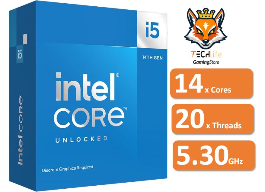 Intel Core i5-14600KF 14x Cores a 3.50Ghz/5.3Ghz 24MB Socket 1700 |...
