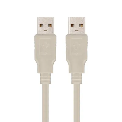Nanocable Cable USB 2.0 Tipo A Macho/Macho 2m Beige Nanocable Cable USB 2.0 Tipo A Macho/Macho 2m Beige