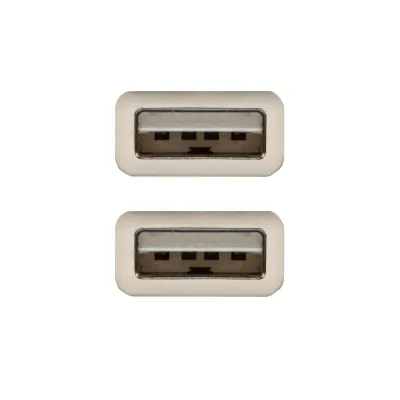 Nanocable Cable USB 2.0 Tipo A Macho/Macho 2m Beige Nanocable Cable USB 2.0 Tipo A Macho/Macho 2m Beige