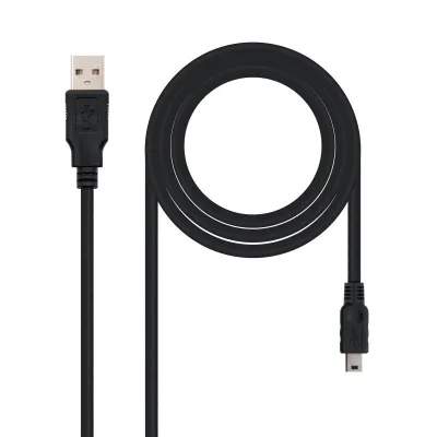 Nanocable Cable USB 2.0 Tipo A Macho a Mini USB Macho 1m Negro Nanocable Cable USB 2.0 Tipo A Macho a Mini USB Macho 1m Negro