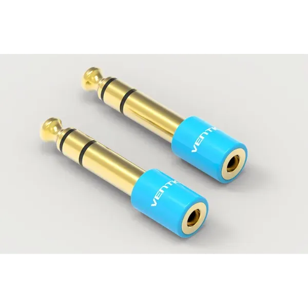 Adaptador Jack Vention VAB-S01-L/ Jack 6.5 Macho - Jack 3.5 Hembra/ Azul