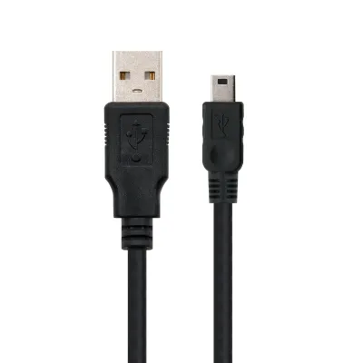 Nanocable Cable USB 2.0 Tipo A Macho a Mini USB Macho 1.8m Negro Nanocable Cable USB 2.0 Tipo A Macho a Mini USB Macho 1.8m Negro