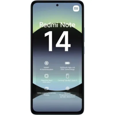 Xiaomi Redmi Note 14 Azul Océano 128GB 6GB 6.67" AMOLED 108Mp
