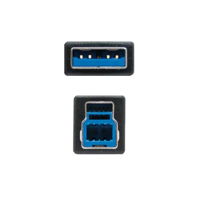 Nanocable Cable Impresora USB 3.0 Tipo A/B Macho/Macho 2m Negro