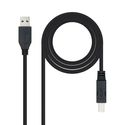 Nanocable Cable Impresora USB 3.0 Tipo A/B Macho/Macho 2m Negro