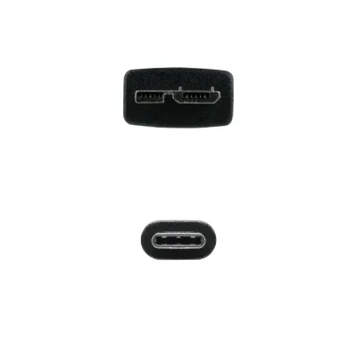 Nanocable Cable USB-C a Micro-USB 1m Negro