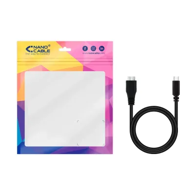 Nanocable Cable USB-C a Micro-USB 1m Negro