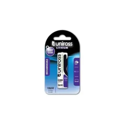 Pila Bateria Uniros Lir18650 Recargable 2500mah 3,6v Protected