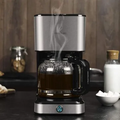 Cafetera de Goteo Cecotec Coffee 66 Heat/ 12 Tazas/ Negra