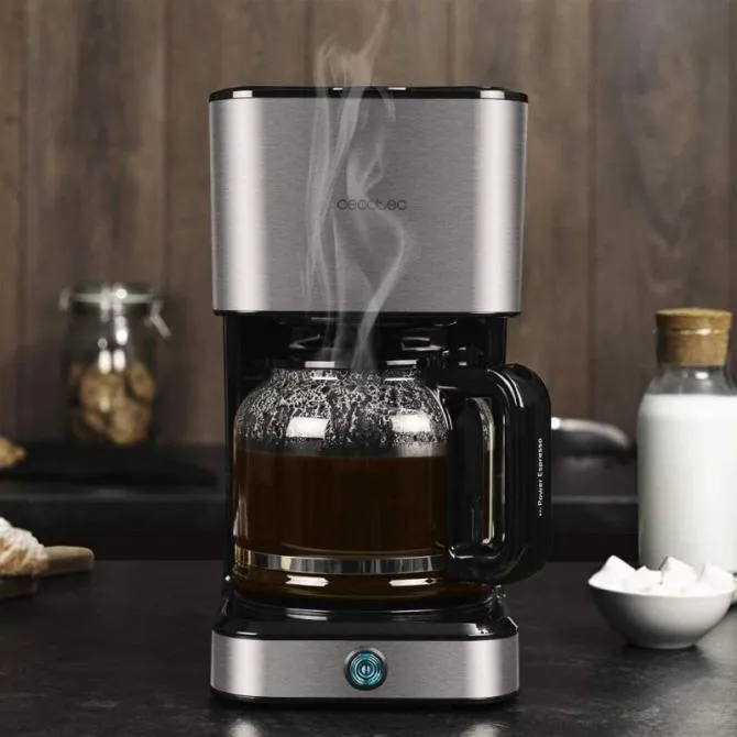 Cafetera de Goteo Cecotec Coffee 66 Heat/ 12 Tazas/ Negra
