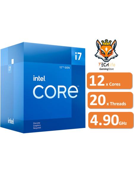Intel Core i7-12700F 12x Cores a 2.10Ghz/4.9Ghz 25MB Socket 1700 | ...
