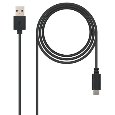 Nanocable Cable USB Tipo C a USB A Macho/Macho 2m Negro