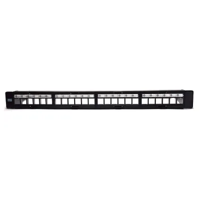 WP Panel de Parcheo Blanco Modular para 24 Módulos de Keystone WP Panel de Parcheo Blanco Modular para 24 Módulos de Keystone