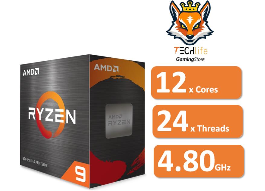 AMD Ryzen 9 5900X 12x Cores a 3.70Ghz/4.80Ghz 64MB Socket AM4 | Tec...