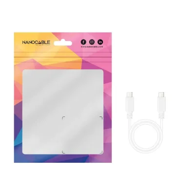 Cable USB 2.0 Tipo-C Nanocable 10.01.2301-W/ USB Tipo-C Macho -