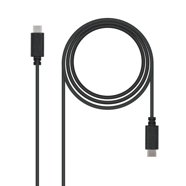 Nanocable Cable USB 2.0 Tipo C a USB Tipo C Macho/Macho 2m Negro