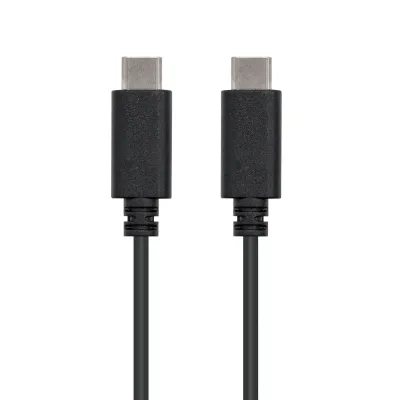 Nanocable Cable USB 2.0 Tipo C a USB Tipo C Macho/Macho 2m Negro