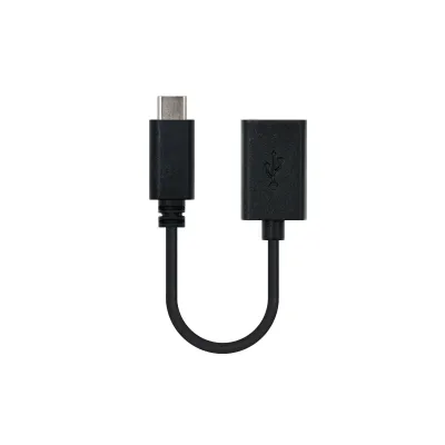 Nanocable Cable USB 2.0 Tipo C a USB Tipo A Macho/Hembra 15cm