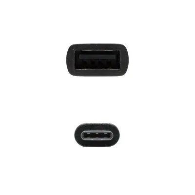 Nanocable Cable USB 2.0 Tipo C a USB Tipo A Macho/Hembra 15cm