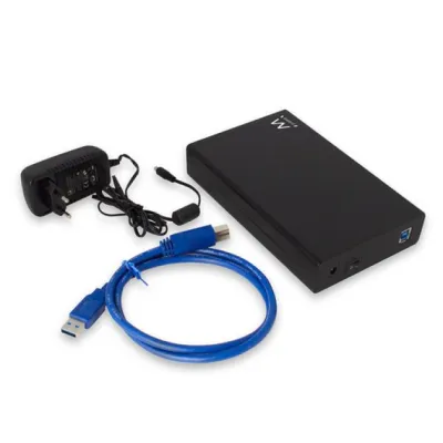 Ewent Carcasa para Disco Duro SATA de 3.5" sin Tornillos USB 3.1