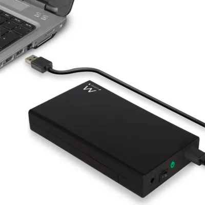 Ewent Carcasa para Disco Duro SATA de 3.5" sin Tornillos USB 3.1