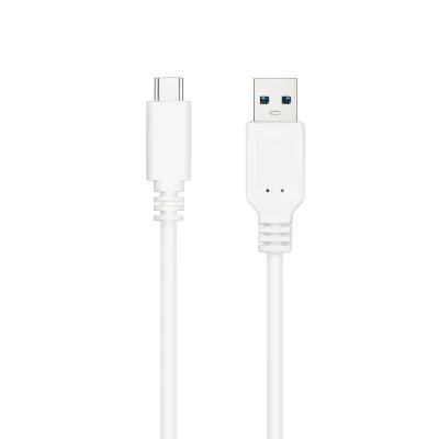 Nanocable Cable USB 3.1 a USB-C Macho/Macho 0.5m Blanco
