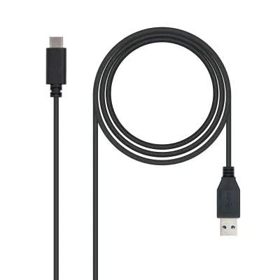 Nanocable Cable USB 3.1 Tipo C a USB Tipo A Macho/Macho 1m Negro