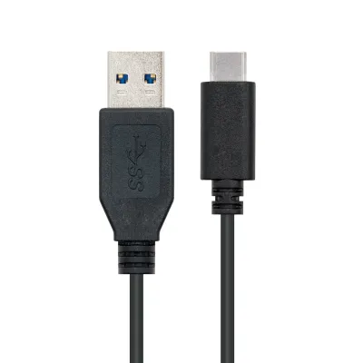 Nanocable Cable USB 3.1 Tipo C a USB Tipo A Macho/Macho 1m Negro