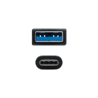 Nanocable Cable USB 3.1 Tipo C a USB Tipo A Macho/Macho 1m Negro