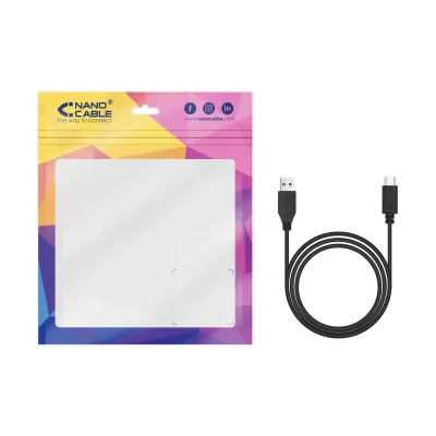 Nanocable Cable USB 3.1 Gen2 a USB-C Macho/Macho 1.5m Negro