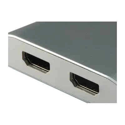 Equip Adaptador USB-C a 2x HDMI Hembra 4K 30Hz Gris Equip Adaptador USB-C a 2x HDMI Hembra 4K 30Hz Gris