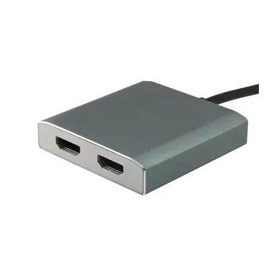 Equip Adaptador USB-C a 2x HDMI Hembra 4K 30Hz Gris Equip Adaptador USB-C a 2x HDMI Hembra 4K 30Hz Gris