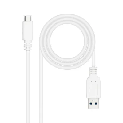 Nanocable Cable USB 3.1 a USB-C Macho/Macho 1m Blanco