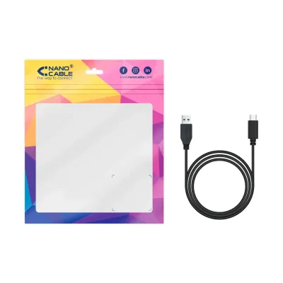 Nanocable Cable USB 3.1 a USB-C Macho/Macho 2m Negro