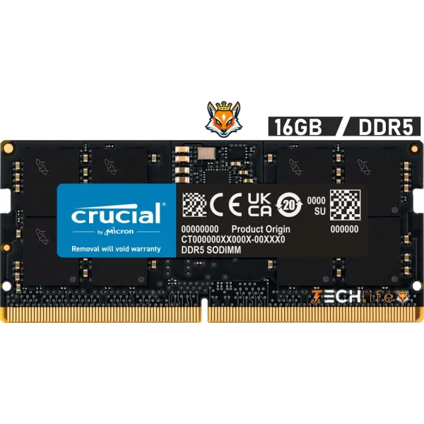 Crucial 16GB DDR5 a 5600MHz CL46 1.1v - Memoria SODIMM