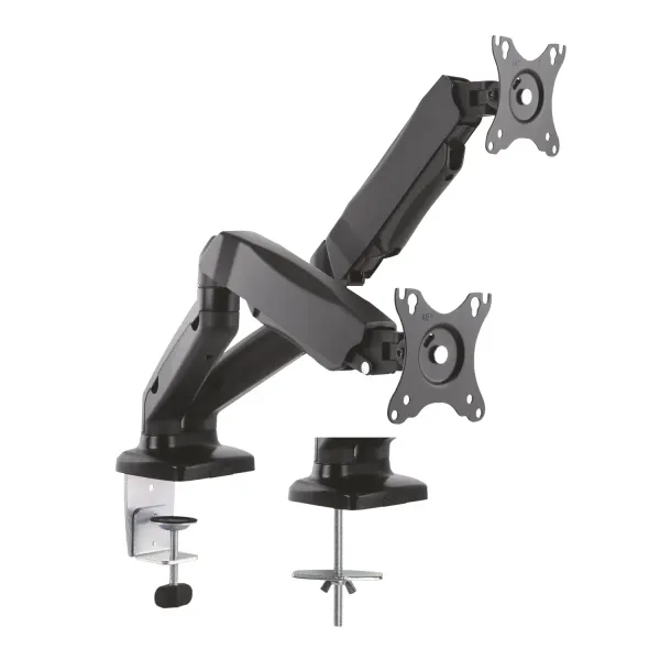 Aisens DT27TSR-045 Soporte de Mesa Doble para Monitor de 13" a 27" VESA 100x100 Máx 6.5kg 