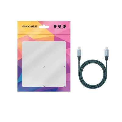 Nanocable Cable USB-C 3.1 Macho/Macho 1m Gris/Negro