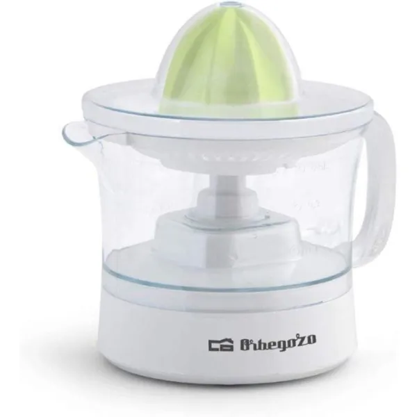 EXPRIMIDOR ORBEGOZO EP 1510 - 25W - CAPACIDAD 0.5L - INCLUYE 2 CONOS - ROTACIÓN BIDIRECCIONAL - ACCESORIOS LAVABLES EN LAVAVAJIL