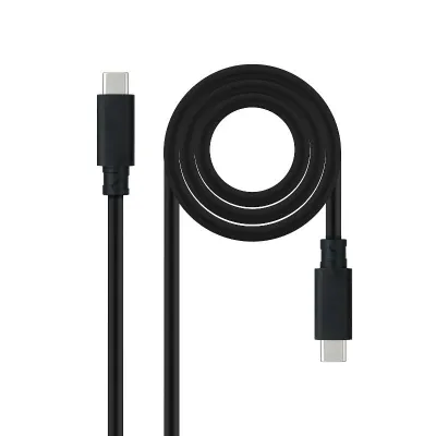 Nanocable Cable USB-C 3.1 Macho/Macho 2m Negro Nanocable Cable USB-C 3.1 Macho/Macho 2m Negro