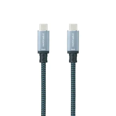 Nanocable Cable USB 3.2 Gen2x2 20Gbps 5A/100W 4K/60Hz 3m Negro