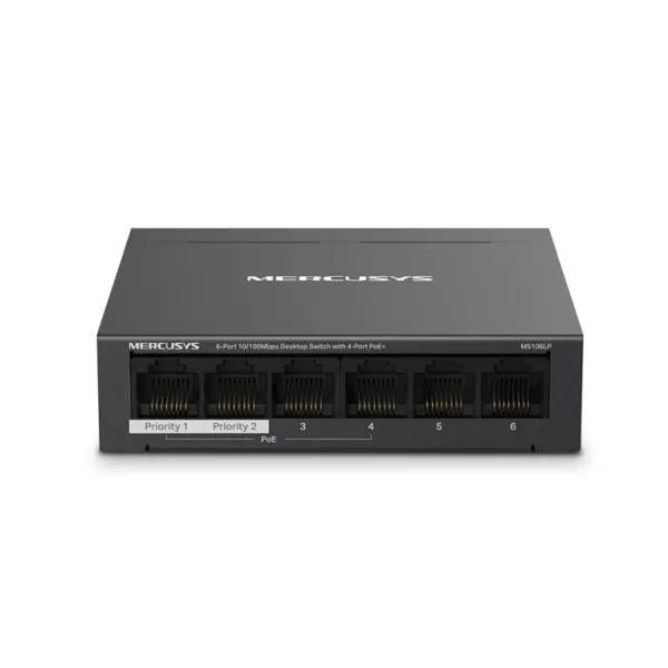 Mercusys MS106LP Switch Gestionado 10/100 6 Puertos PoE